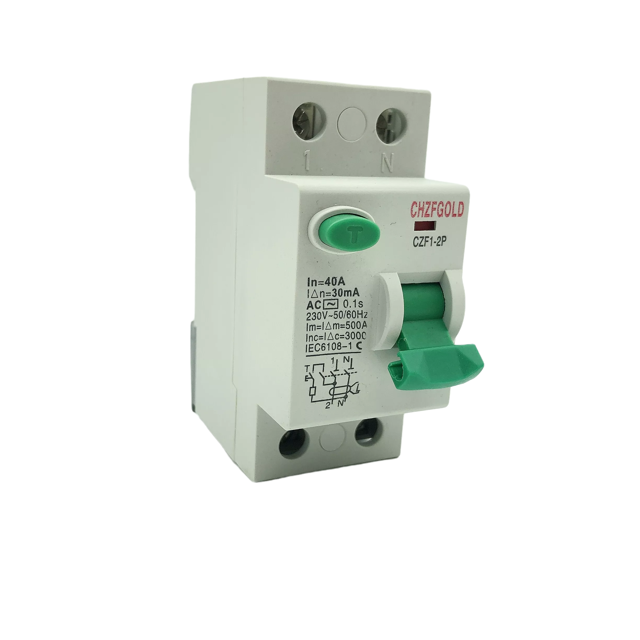 2P/4P 10/30/100/300mA Electric - Din Rail Circuit Breaker avaliação e preço