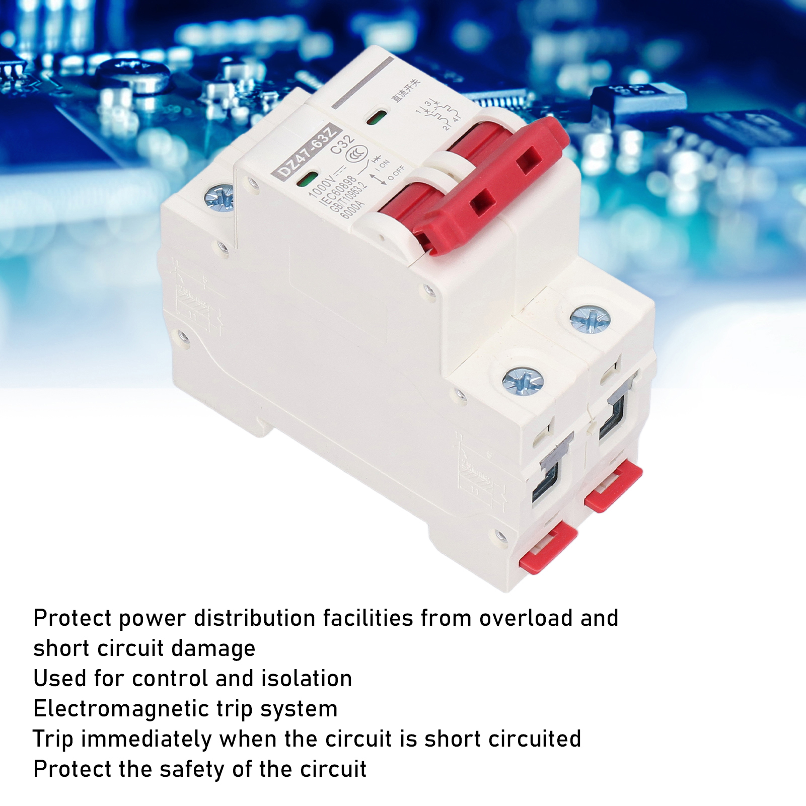 DC Miniature Circuit Breaker 2 - Din Rail Circuit Breaker avaliação e preço