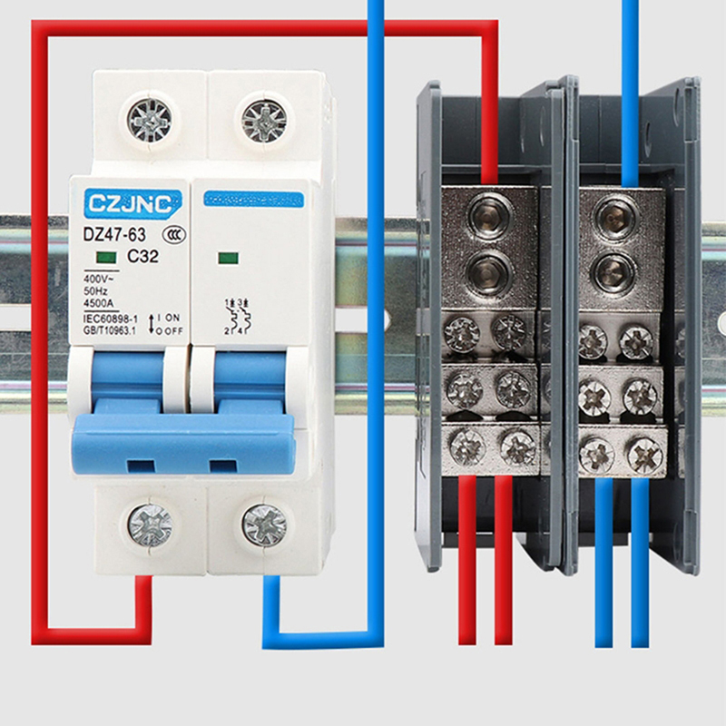 150A Din Rail Terminal Block D - Din Rail Circuit Breaker avaliação e preço