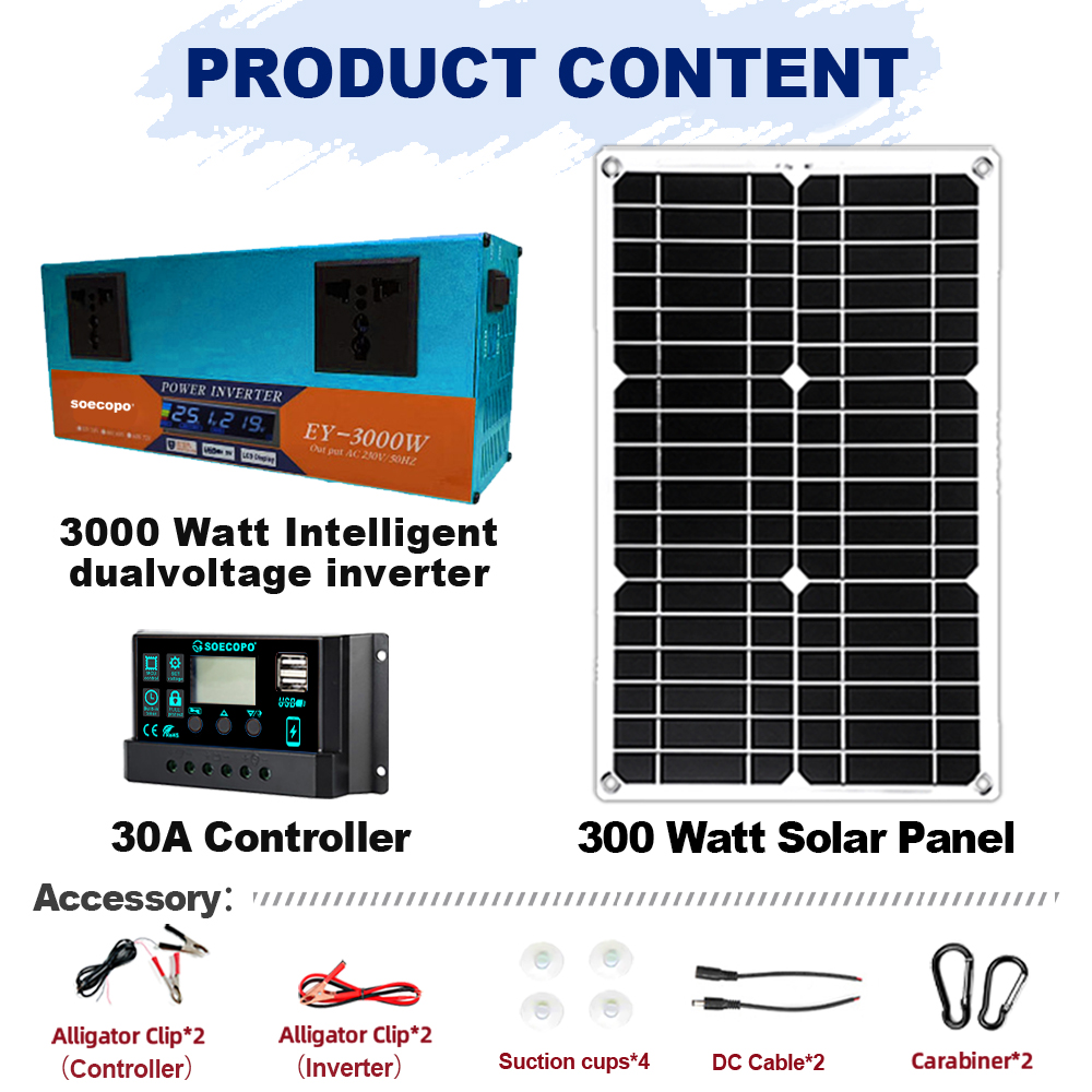 Complete solar power kit with  - Renewable Energy Yes Please avaliação e preço