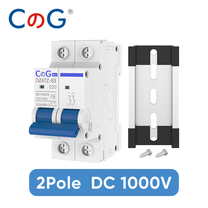 CG 2 Pole DC Miniature Circuit - Din Rail Circuit Breaker avaliação e preço