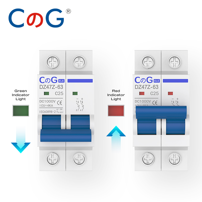 CG 2 Pole DC Miniature Circuit - Din Rail Circuit Breaker avaliação e preço