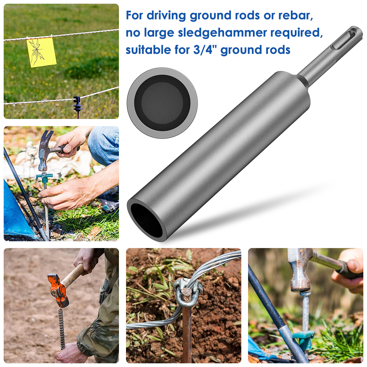 SDS Plus Ground Rod Driver for - Earthing Grounding Rod avaliação e preço