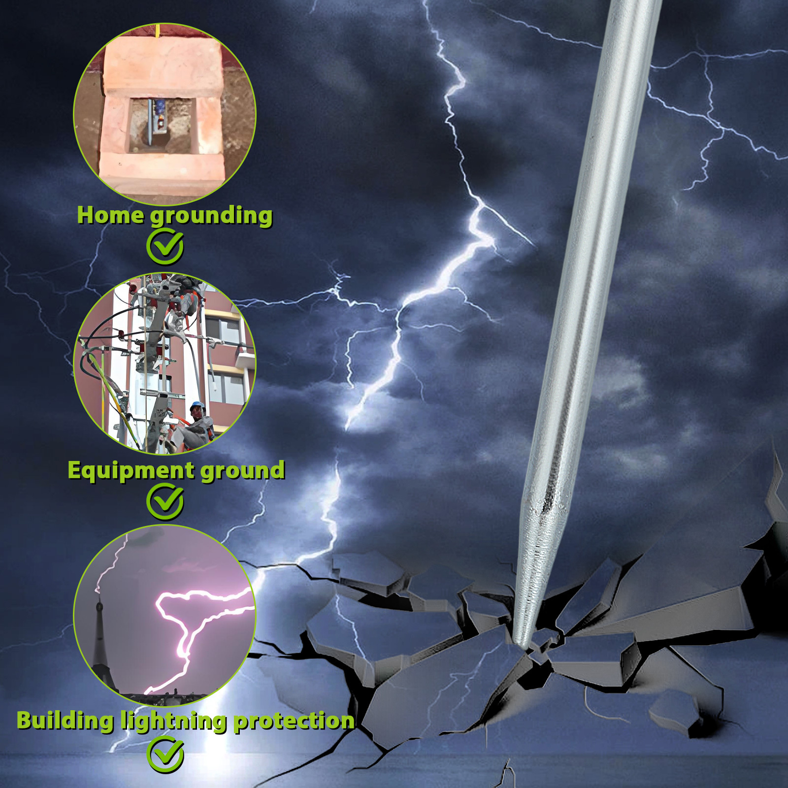 Grounding Rod for Earthing Fen - Earthing Grounding Rod avaliação e preço