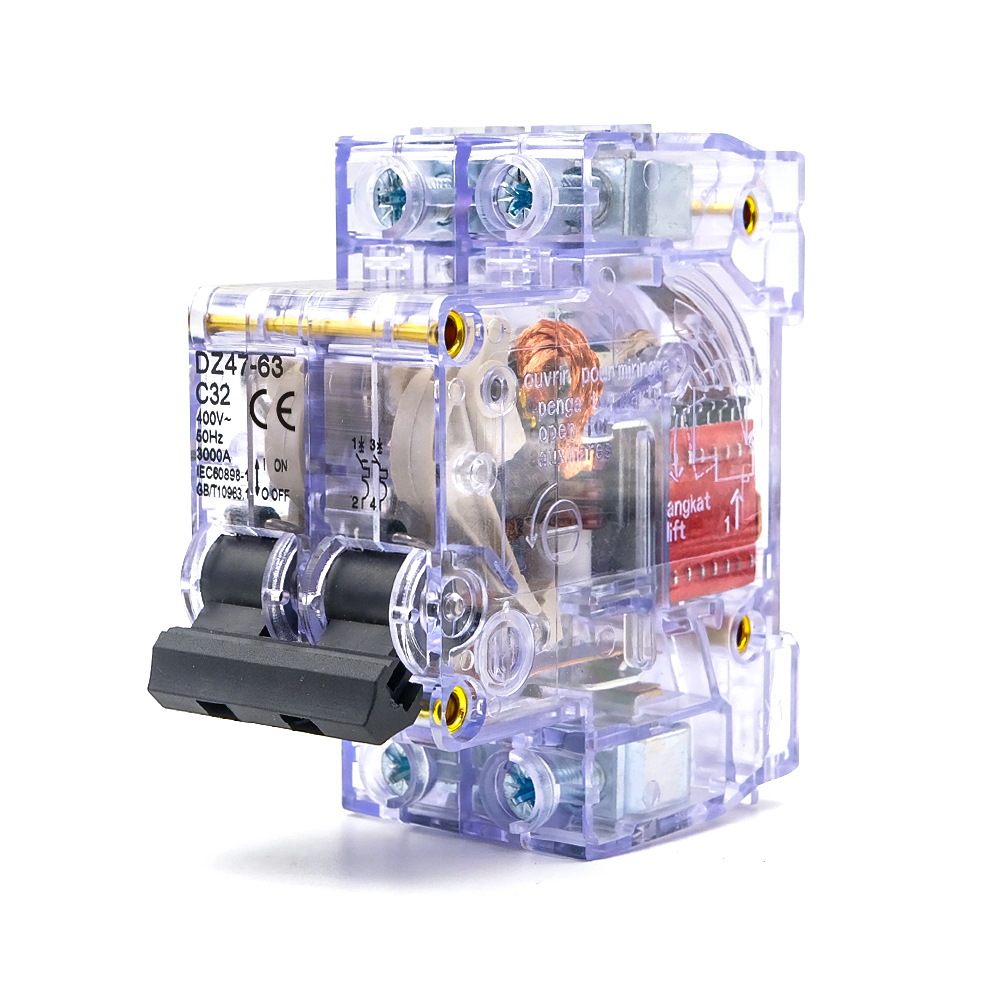 DZ47-63 Transparent Miniature  - Din Rail Circuit Breaker avaliação e preço