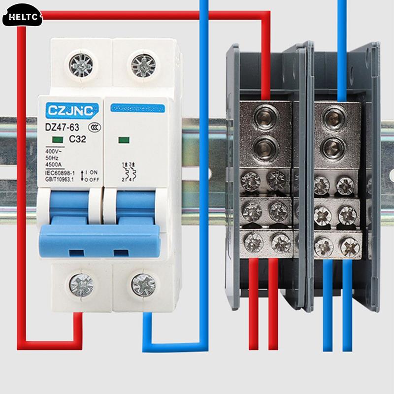 1PCS 150A Din Rail Terminal Bl - Din Rail Circuit Breaker avaliação e preço