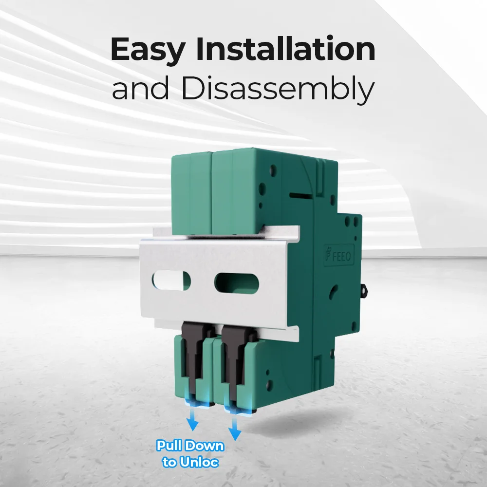 FEEO New FPV-63 2P DC Breaker  - Din Rail Circuit Breaker avaliação e preço