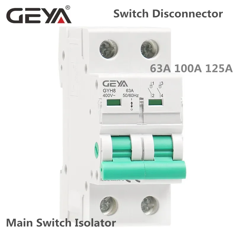GEYA GYH8 Din Rail 2Pole 4Pole - Din Rail Circuit Breaker avaliação e preço