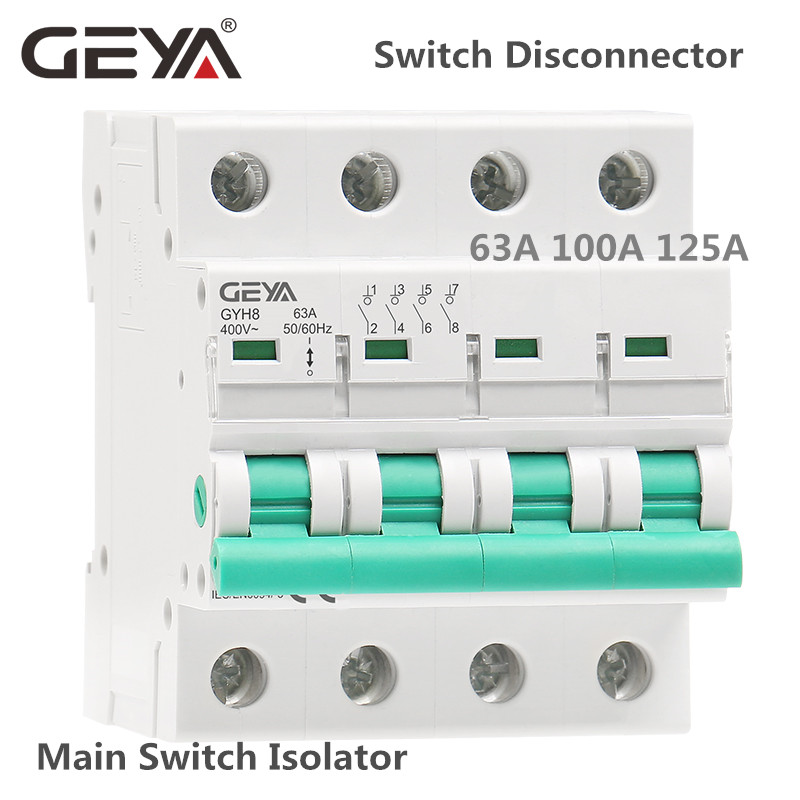 GEYA GYH8 Din Rail 2Pole 4Pole - Din Rail Circuit Breaker avaliação e preço