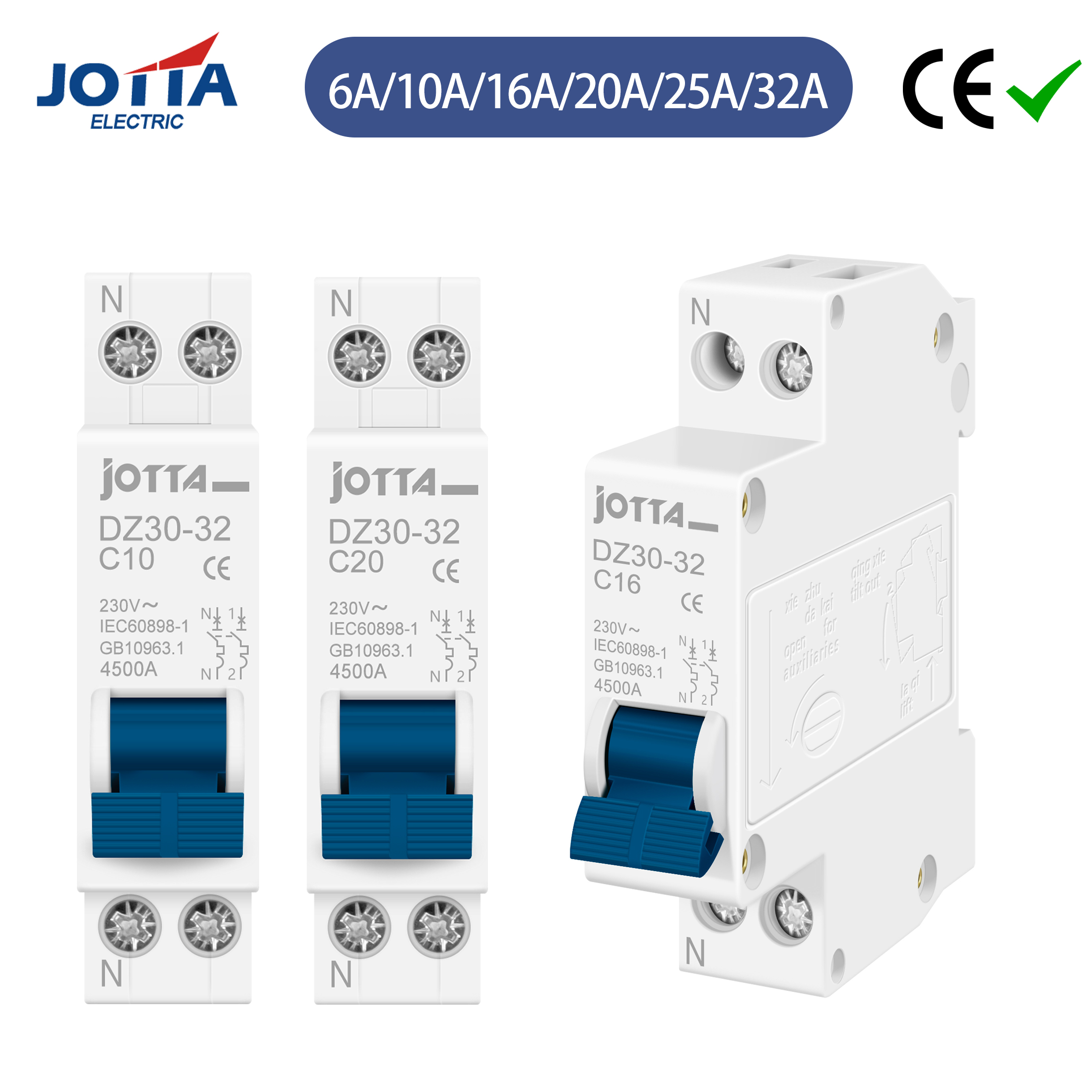JOTTA DPN 1P+N Mini Circuit Br - Din Rail Circuit Breaker avaliação e preço
