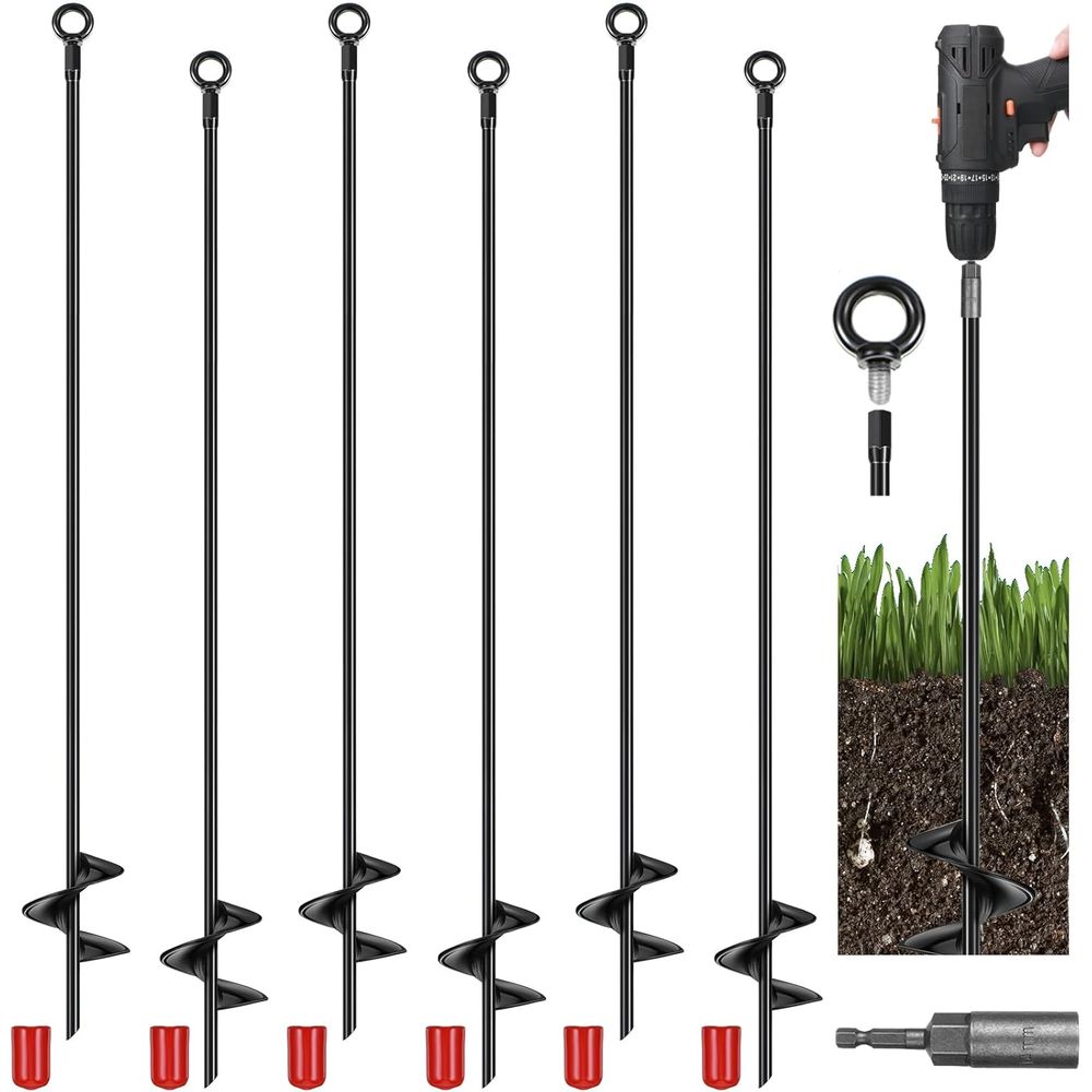 6 Pcs 40 Inch Extra Long Groun - Earthing Grounding Rod avaliação e preço